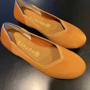 Rothy’s Fawn Round Toe Flats, Size 8.5, Like New